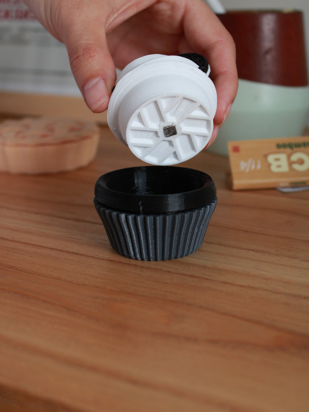 3D Printed Cookies and Cream Cupcake Grinder