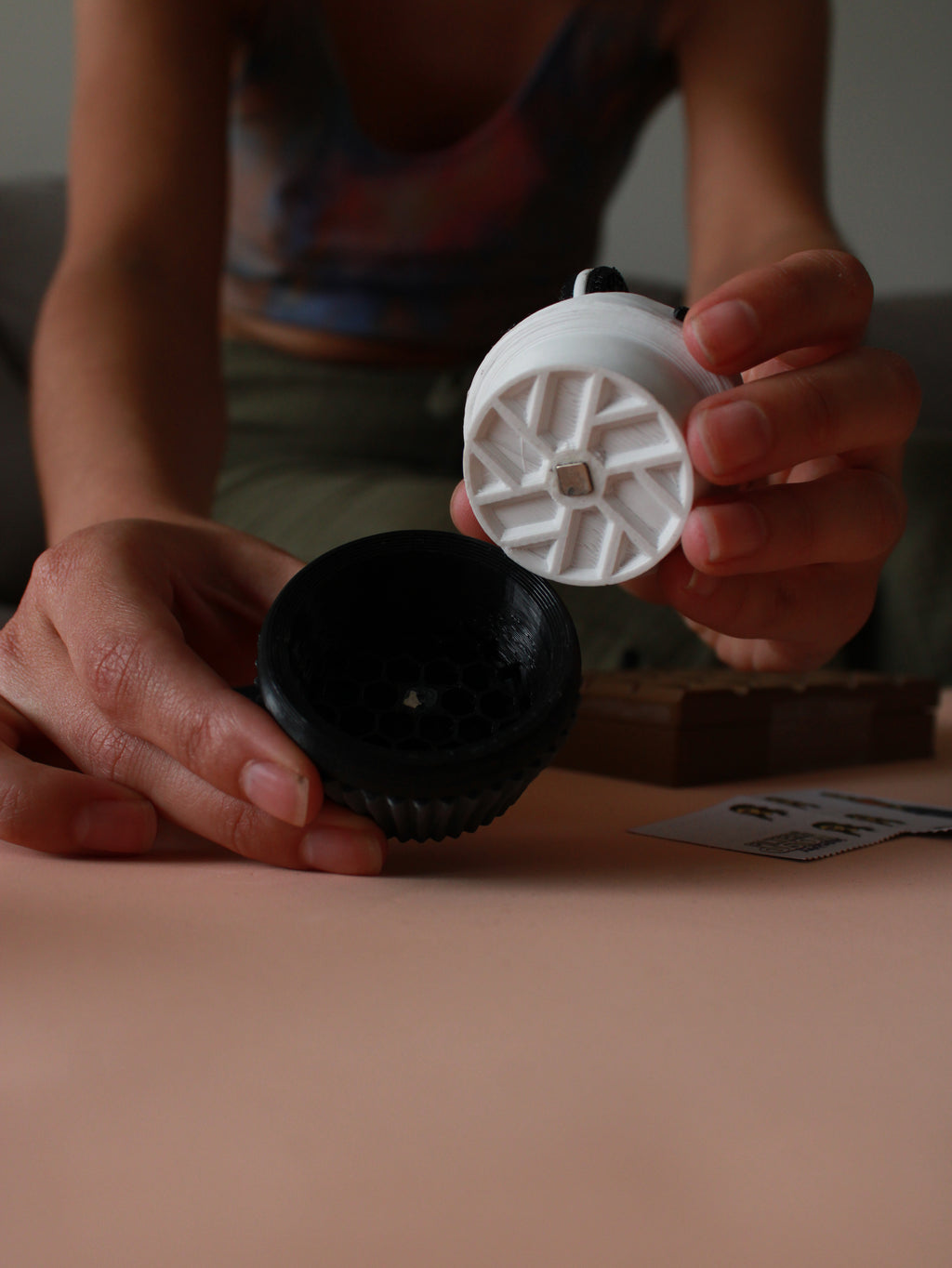 3D Printed Cookies and Cream Cupcake Grinder