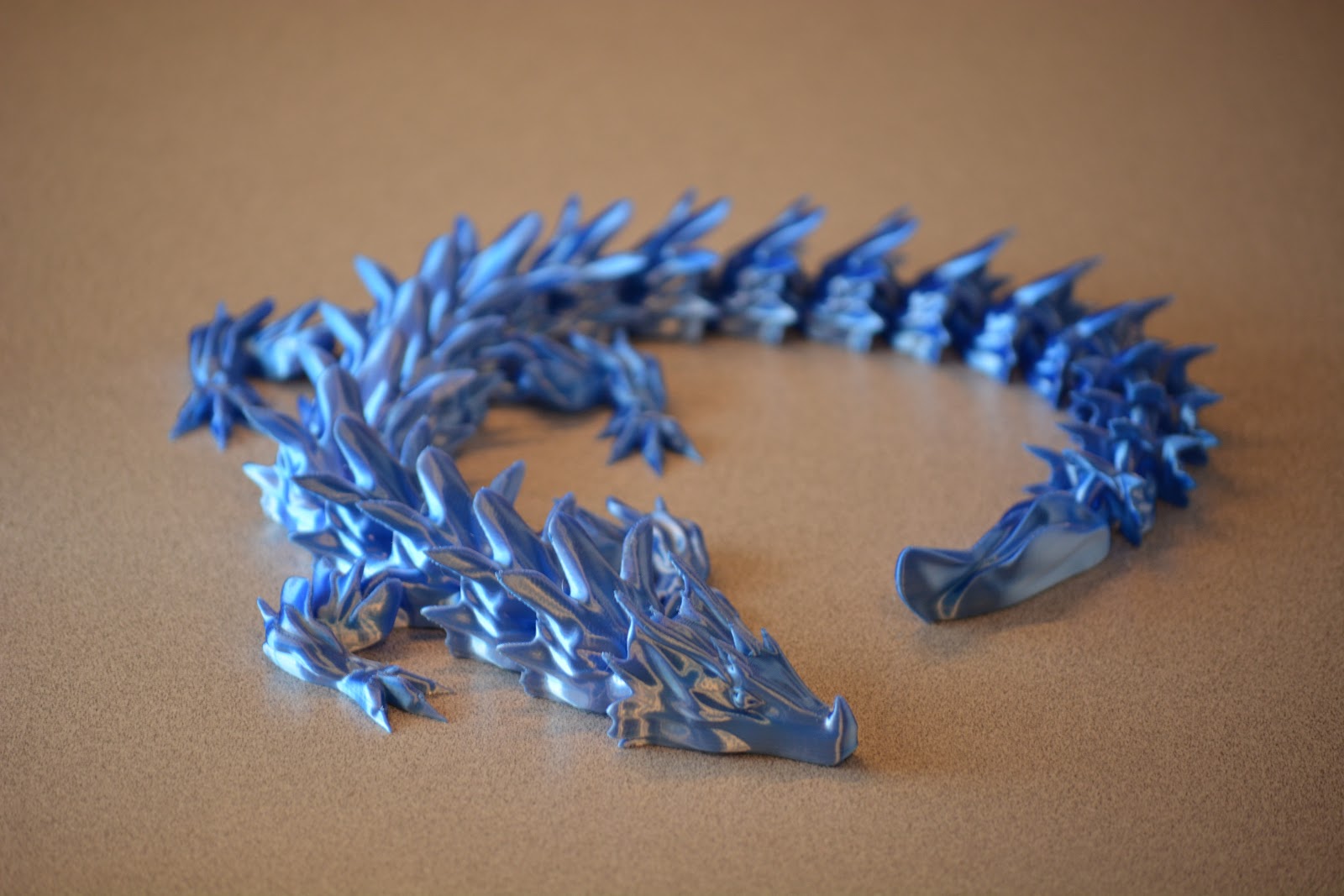 3D Printed Articulated Water Dragon Toy