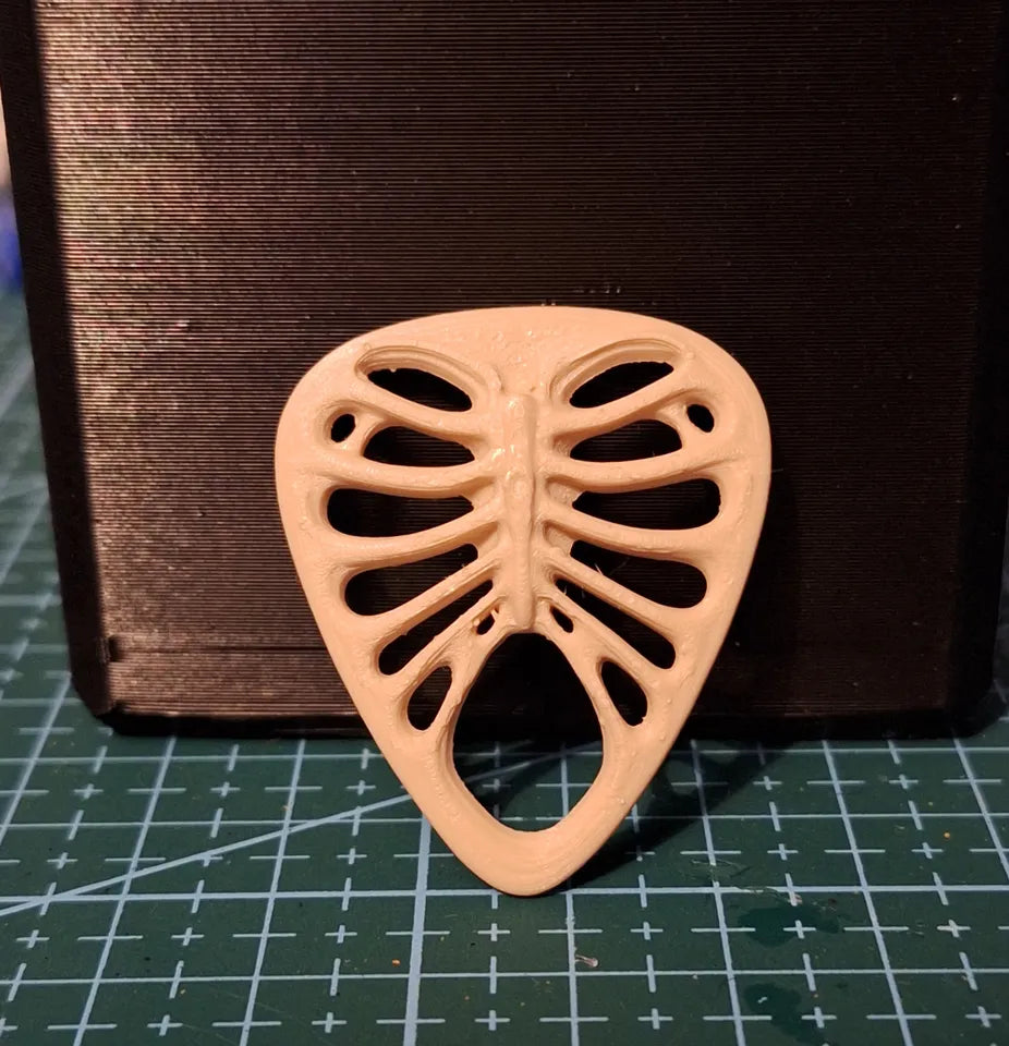 3D Printed Ribcage Guitar Picks - 10 Pack