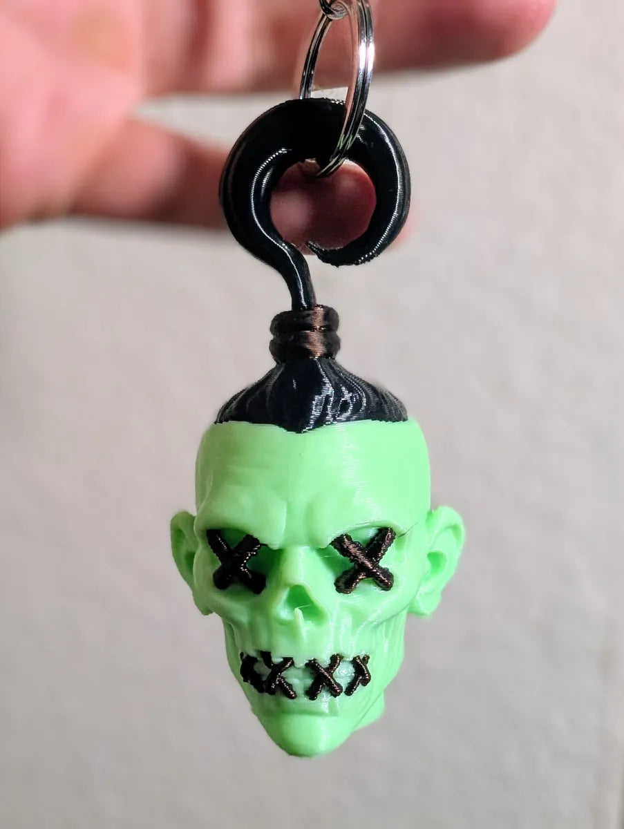 3D Printed Shrunken Head Keychain