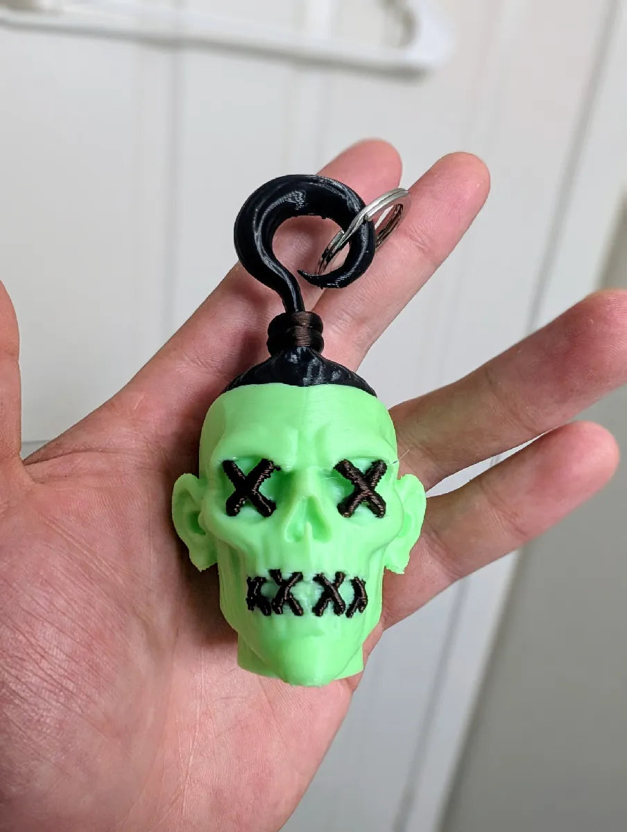 3D Printed Shrunken Head Keychain